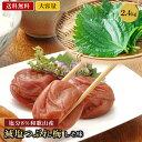 【※エントリーで必ず10倍ポイント進呈】紀州南高梅 しそ味 大容量 2.4kg つぶれ梅 和歌山 梅干し 梅 塩分8% クエン酸 大粒 天日干し 熱中症対策 小...