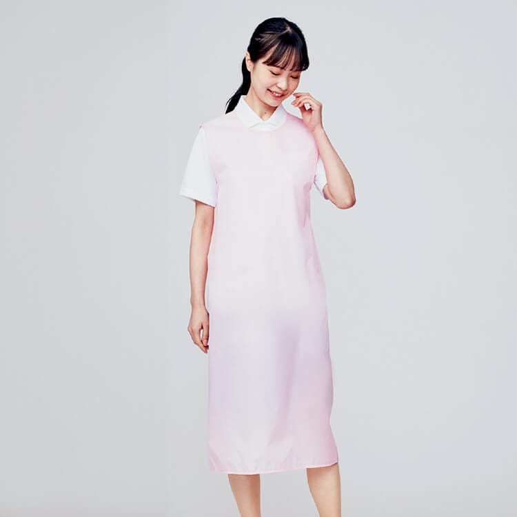 Rakuten - 【予防衣 ノースリーブ】 「水をはじく素材」 レディース フリー 2色 入浴介助/看護エプロン