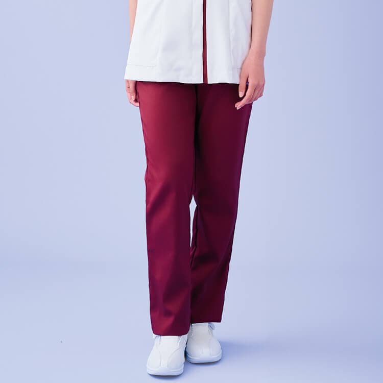 【ナースパンツ】 看護師白衣ズボン 「防透け素材」 制菌・吸汗速乾・防汚 4色 S〜...