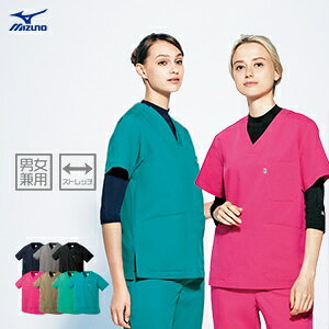 【ミズノスクラブ 男女兼用】MIZUNO・軽量ストレッチ・制菌加工・SS〜5L 7色 ドクター制服/ナース服