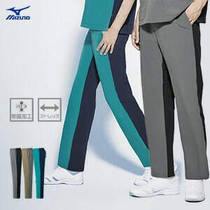 【ミズノ スクラブパンツ 男女兼用】 MIZUNO・軽量ストレッチ・制菌加工・SS〜5L 3...
