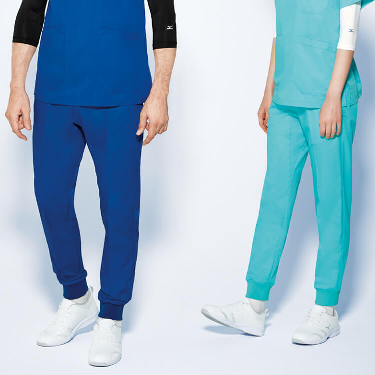 【ミズノスクラブパンツ】男女兼用 ストレッチジョガーパンツ MIZUNO 接触冷感 吸汗速乾 裾リブ加工 11色 SS～5L MZ0121