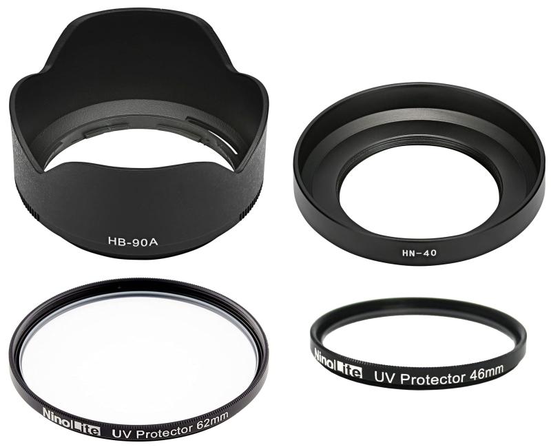 NinoLite HB-90A &amp; HN-40 t[h + 62mm &amp; 46mm UVtB^[ v4_̃ZbgAZ DX 50-250mm f/4.5-6.3 VR AZ DX 16-50mm f/3.5-6.3 VR Yp