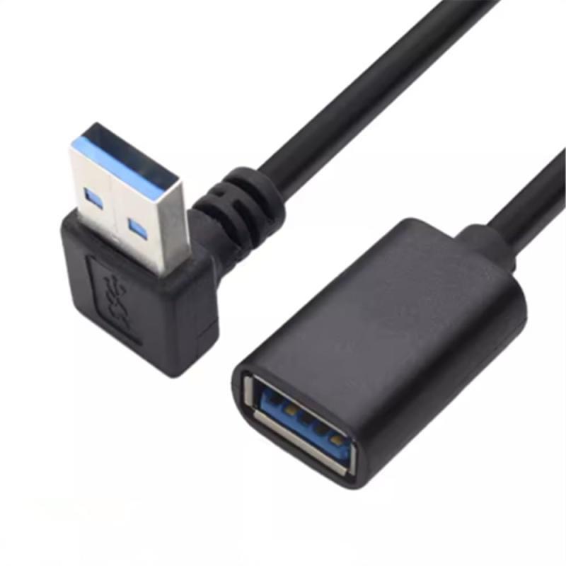 ViViSun【JCT請求書発行可能】USB 3.0 L型 左右90°方向変換ケーブル タイプAオス- タイプAメス 超高速 5Gbpsのデータ転送同期リード USB 3.0 延長ケーブル