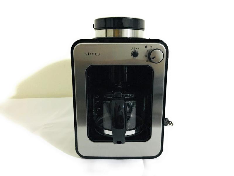 siroca 全自動コーヒーメーカー 新ブレード搭載 ガラスサーバー 粒度均一 ミル内蔵4段階 豆・粉両対応 蒸らし アイスコーヒー 静音 SC-A221
