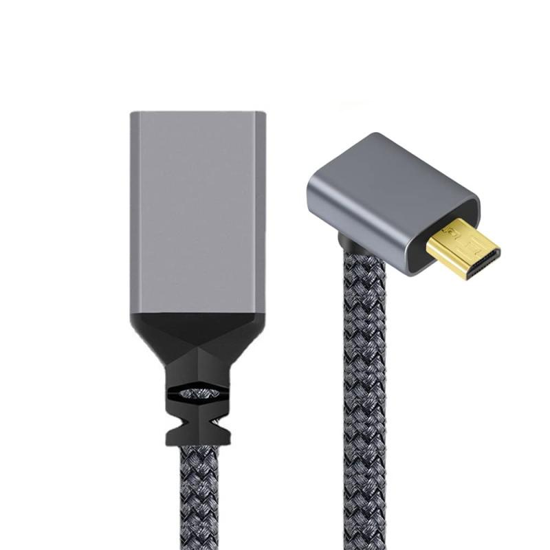 Cablecc 4K Type-D Micro HDMI 1.4 Male to HDMI Female Extension Cable for DV MP4 Camera DC Laptop