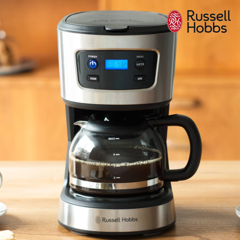 コーヒーメーカー ラッセルホブス 《500円OFFクーポン》《ポイント10倍》Russell Hobbs ラッセル ホブス[ ベーシック ドリップ ] 正規品 コーヒーメーカー 保温 コーヒードリッパー 珈琲 家電 シルバー ペーパー 不要 おしゃれ 1年保証 定番 初心者 朝食 オフィス シンプル モノトーン 北欧 7620JP