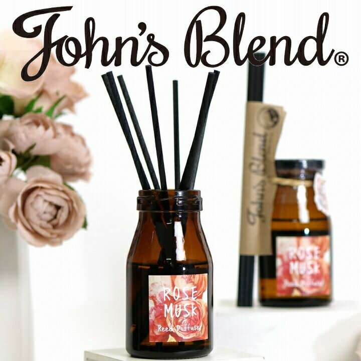 〔ポイント 20倍〕在庫限り John's blend 置き型 芳香剤 芳香ミスト 女性 寝室 癒し 薔薇 バラ 140ml 大容量 長持ち