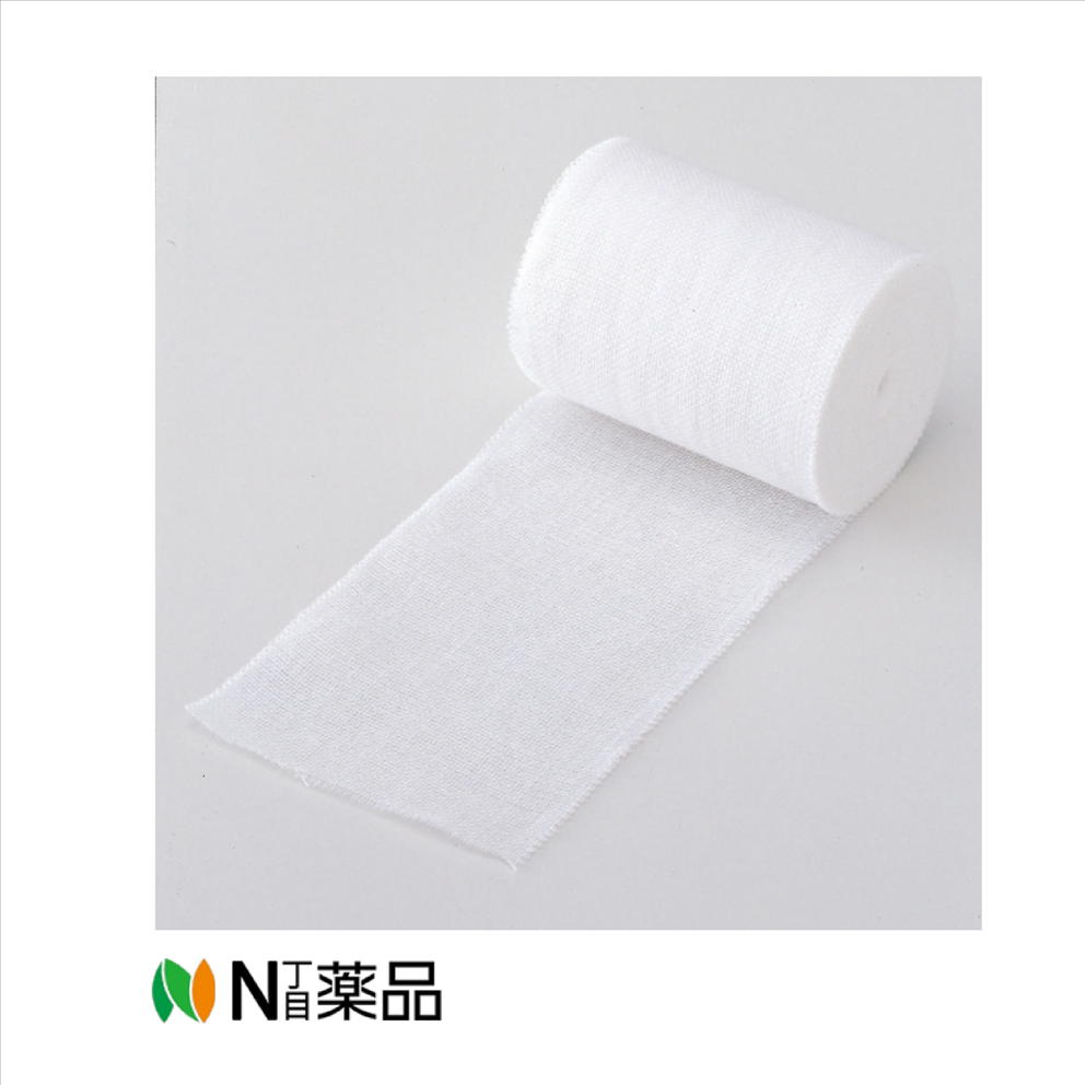 【送料無料】ハクゾウメディカル　耳付ホータイ 反巻1010026 6裂 約4.6cm×9m 6巻／1本 　＜綿包帯　両端がホツレない＞