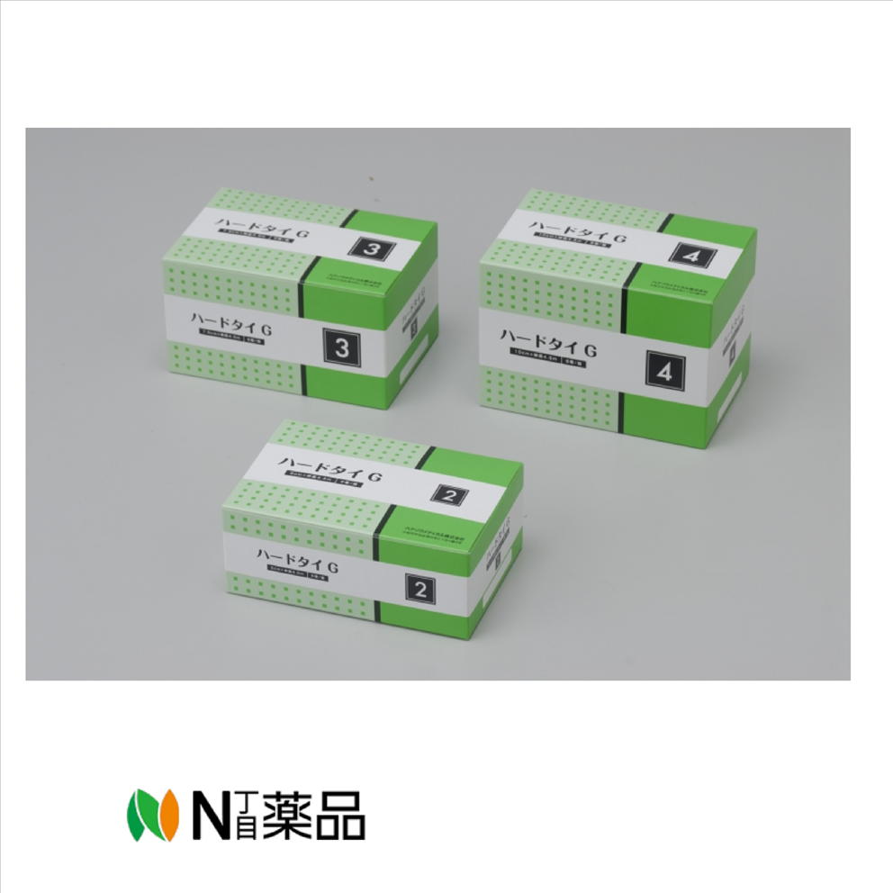 【送料無料】ハクゾウメディカル　ハードタイG #3 7.5×4.5 6巻1箱 1040010　＜弾力ホータイ　捻挫や脱臼時の固定に　ラテックスフリー＞