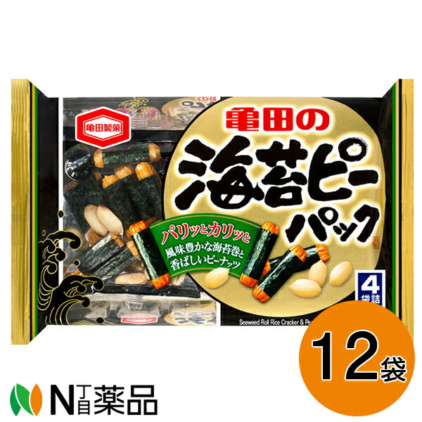 【送料無料】亀田製菓 海苔ピーパック 4袋 89g×12袋