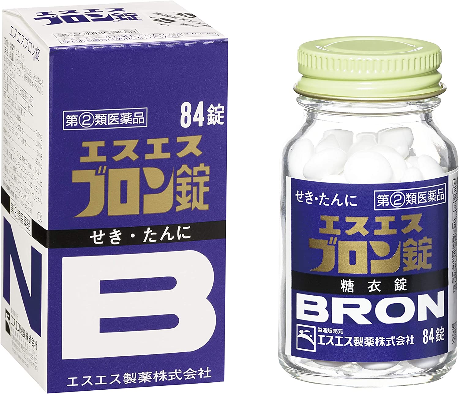 【指定第2類医薬品】エスエス製薬エスエスブロン錠84錠<せき止め、たんに>