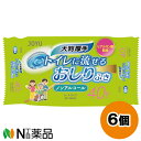 常裕パルプ工業 JOYU トイレに流せるおしりふき 大判厚手 ノンアルコール (40枚入) 6個セット <大人用 おしりふき>