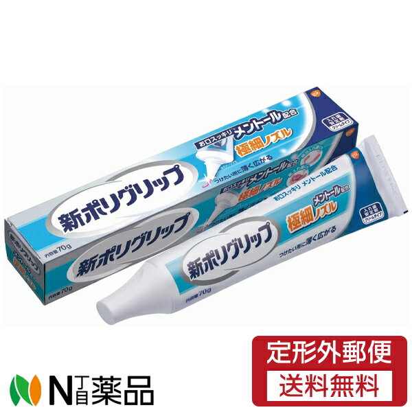 【定形外郵便】GSK (グラクソ・スミスクライン) 新ポリグリップ 極細ノズル メントール配合 (70g) ＜入..