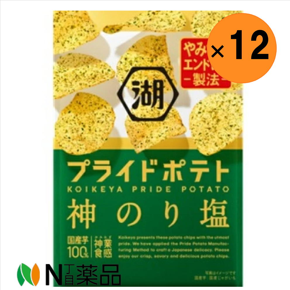 湖池屋　プライドポテト　神のり塩　55g×12袋セット【送料無料】