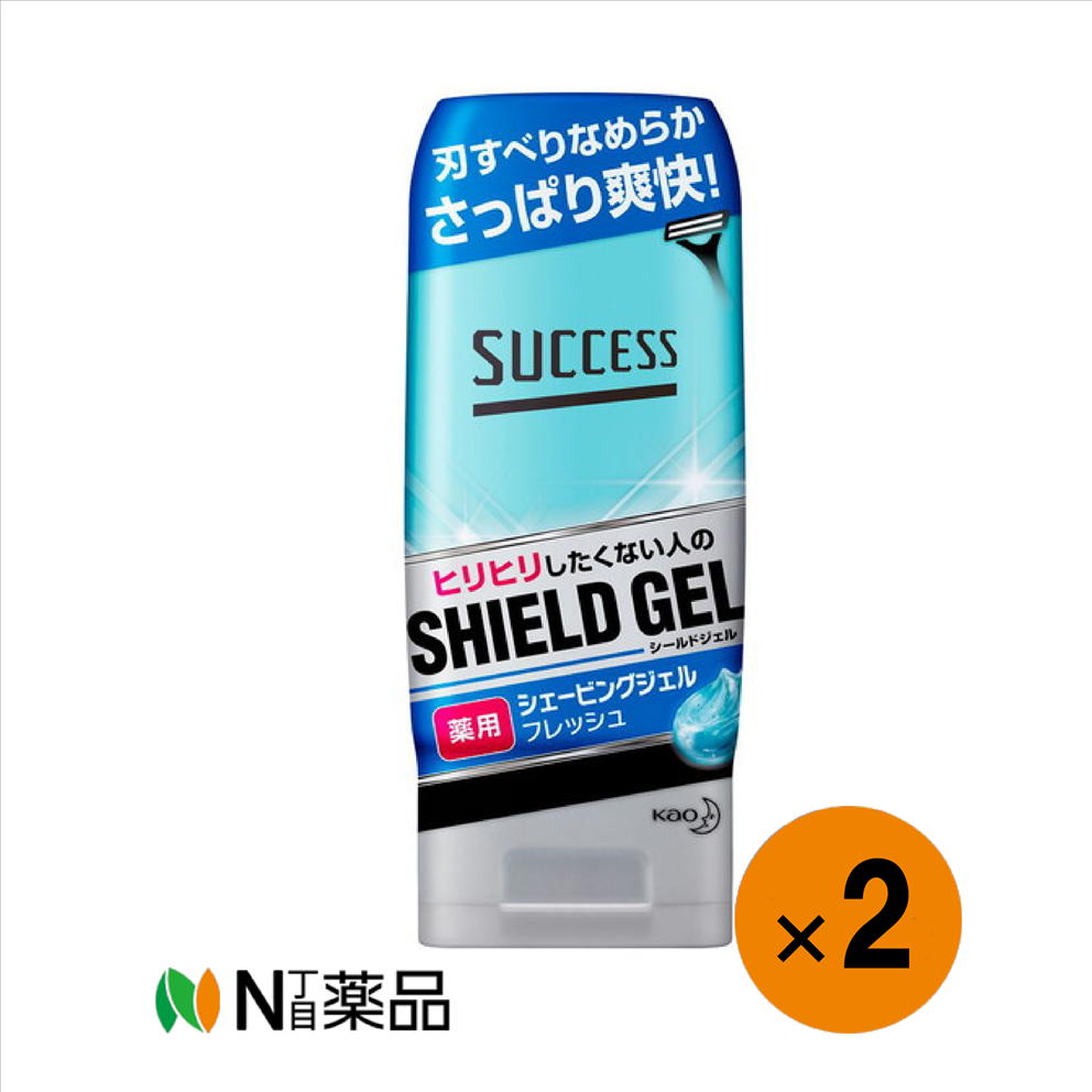 【小型宅配】花王　サクセス 薬用シェービングジェル フレッシュ(180g)×2本＜髭剃り　ひげそり＞【医薬..