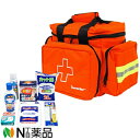 日進医療器 リーダー 救急バッグ Mサイズ (衛生材料セット付) 1個 <看護 救急 救急処置器具類>