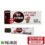 【第3類医薬品】【定形外郵便】建栄製薬　健栄きず軟膏　5g　1個＜キズ　やけどの殺菌　消毒に　カバくんマーク＞