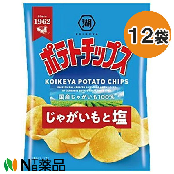 【送料無料】湖池屋 ポテトチップス じゃがいもと塩 (60g) 12袋セット