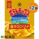 【送料無料】湖池屋 ポテトチップス 金のコンソメ (60g) 12袋セット
