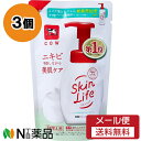 【メール便送料無料】牛乳石鹸共進社 スキンライフ 薬用泡のふんわり洗顔 つめかえ (140ml) 3個セット <洗顔料>【医薬部外品】