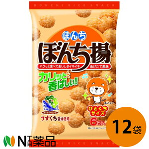 ぼんち 6パック ぼんち揚 90g(6袋)×12個セット＜揚げせんべい＞【送料無料】