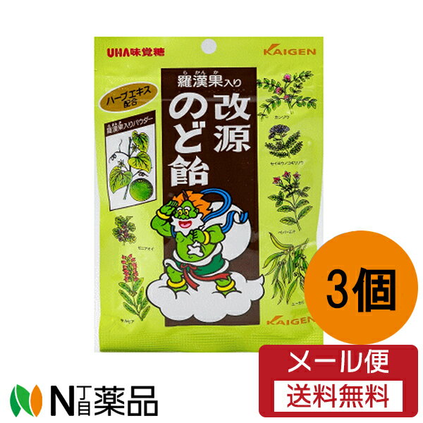 【メール便送料無料】カイゲン 改源のど飴 (70g) 3個セット