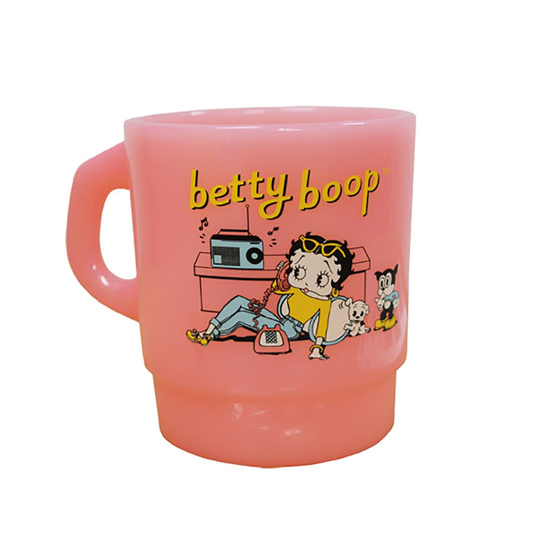 ベティちゃん ベティブープ Betty Boop ミルキースタッキング マグカップ PINK ピンク コップ アメリカ ファッション アメリカン雑貨 小物 アメカジ グッズ