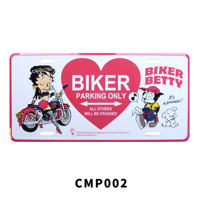 ベティちゃん ベティブープ Betty Boop ライセンスプレート ナンバープレート CM PLATE CMプレート CMP001 CMP008 インテリア 壁飾り アメリカン 雑貨 グッズ [2]