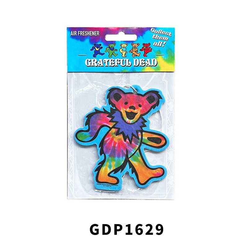 エアフレッシュナー AIR FRESHENER Dancing Bear ダンシングベア デッドベア Grateful Dead グレイトフル・デッド サイケなくま リビング 玄関 ガレージ 部屋 インテリア アメリカ ファッション アメリカン雑貨 小物 アメカジ グッズ 2