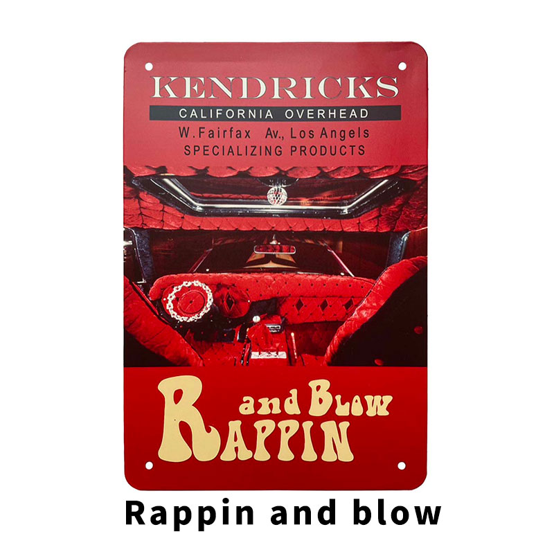 FUNKY TIN PLATE ティン看板 70年代 70's レトロ ヴィンテージ カラフル POP Rappin and blow ECONO LINE HICH HIKER SUGAR HILL SOUL DANCER RACING WHEEL SLICK RIDE インテリア 壁飾り アメリカ アメリカン アメリカン雑貨 オシャレ ファッション 小物 アメカジ グッズ
