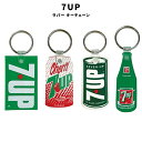 7UP セブンアップ RUBBER KEYCHAIN LOGO CHERRY CAN BOTTLE ラバーキーホルダー ラバー キーリング キーチェーン キーホルダー アメリカ ファッション 小物 アメカジ グッズ