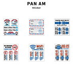 PAN AM パンナム ステッカー PA-S59 PA-S64 耐水 耐光 航空会社 飛行機 シール デコレーション アメリカ オシャレ ファッション 小物 アメカジ グッズ