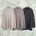 evam eva  アルパカウールタートルネック レディース E233K143 stone gray