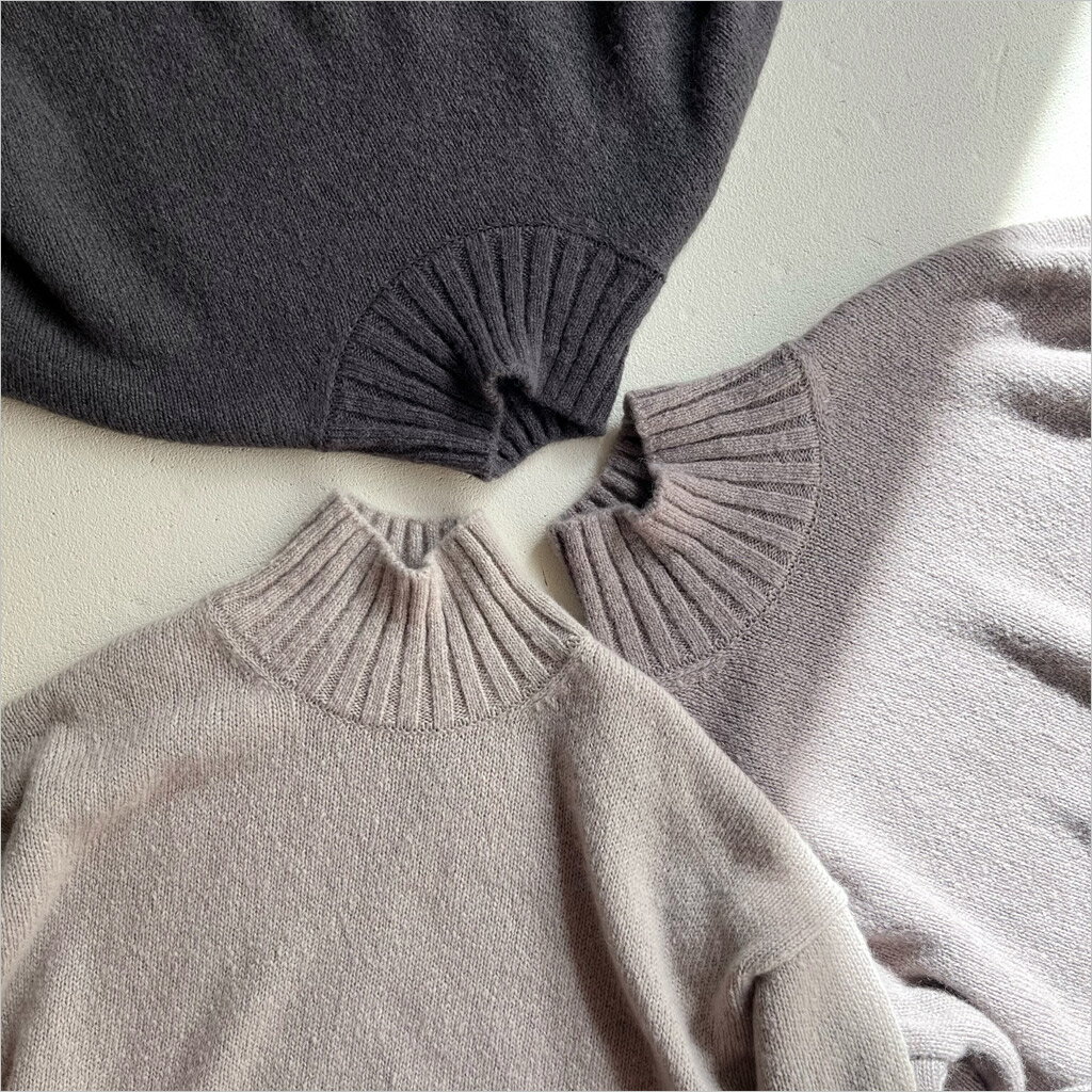 evam eva [エヴァムエヴァ] アルパカウールタートルネック レディース E233K143 stone gray 2