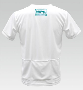 【VALETTE/バレット】DAMAGE(ダメージ) WHITE(ホワイト) ポケT【サイクルジャージ/サイクルウェア/自転車/Tシャツ/レプリカ/サイクル/ロードバイク/ウェア/ユニフォーム/ランニングウェア/フィットネスウェア/フットサルウェア/ゴルフウェア】