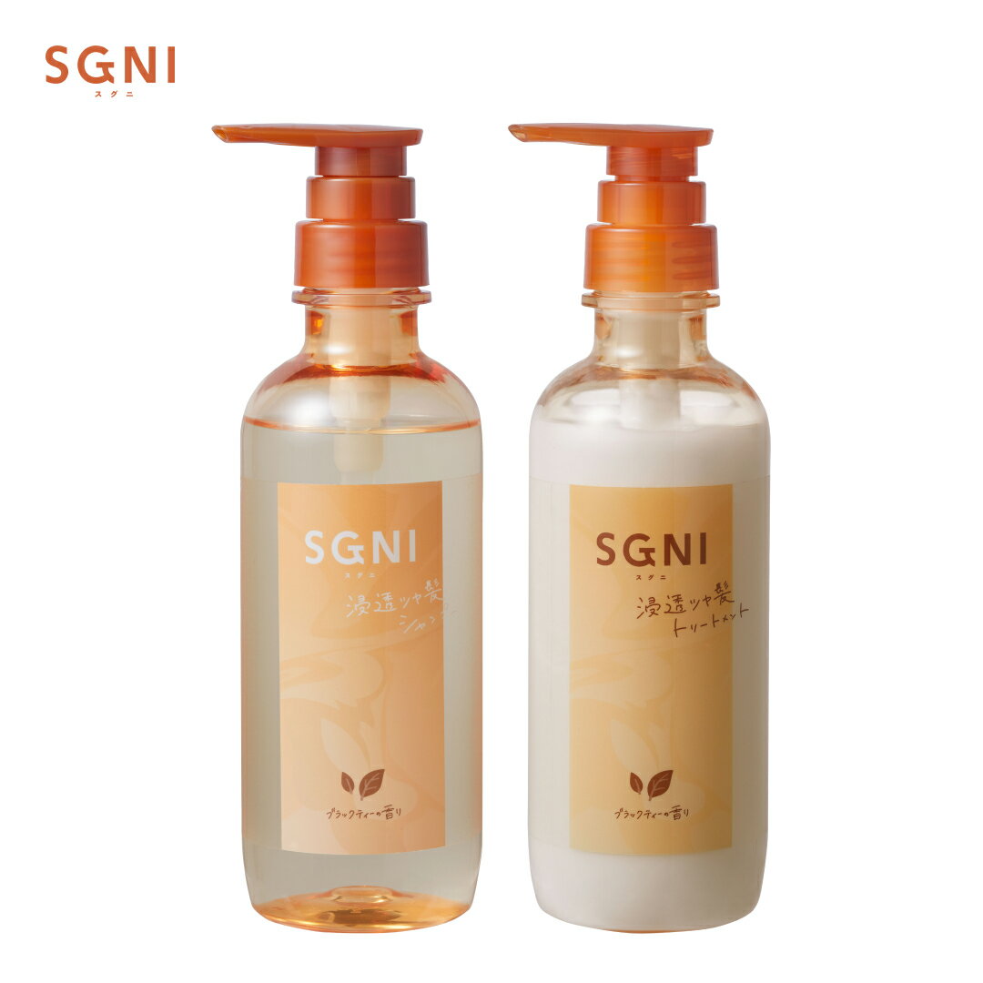 新発売！ 【公式】SGNI スグニ 浸透ツヤ髪 シャンプー トリートメント セット　ブラックティーの香りのサムネイル