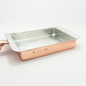 【楽天市場】【日本製】 EBM（丸新銅器） 銅製 玉子焼 関西型 12cm （手書きレシピ同封）：鍋屋