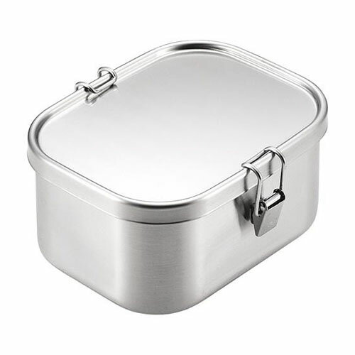 【日本製】 工房アイザワ　角容器深型 止金付（M）（900ml） No.6302