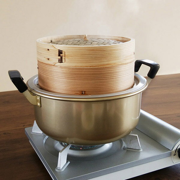 【日本製】中華セイロ用受け台27北陸アルミ(内径27cmの鍋・フライパンに適合)