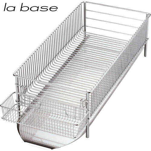 【日本製】 和平フレイズ　ラバーゼ（la base） NEW水切りかご　スリム （ヨコ置タイプ）3点セット　DLM-8775 【送料無料】