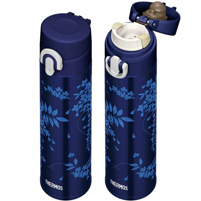 【日本製】 サーモス　真空断熱ケータイマグ　0．4L　フジ（藤柄）　JOA-402-FJI