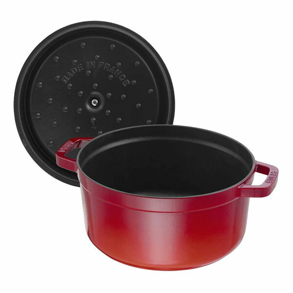 【日本正規品】 ストウブ（staub） ピコ・ココット ラウンド　22cm　チェリー　40509-825　【送料無料】