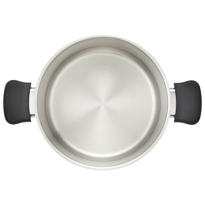 【日本製】 柳宗理　アルミ芯3層鋼（IH対応） 両手鍋【深型】22cm　つや消し　 [E-2305410] 3