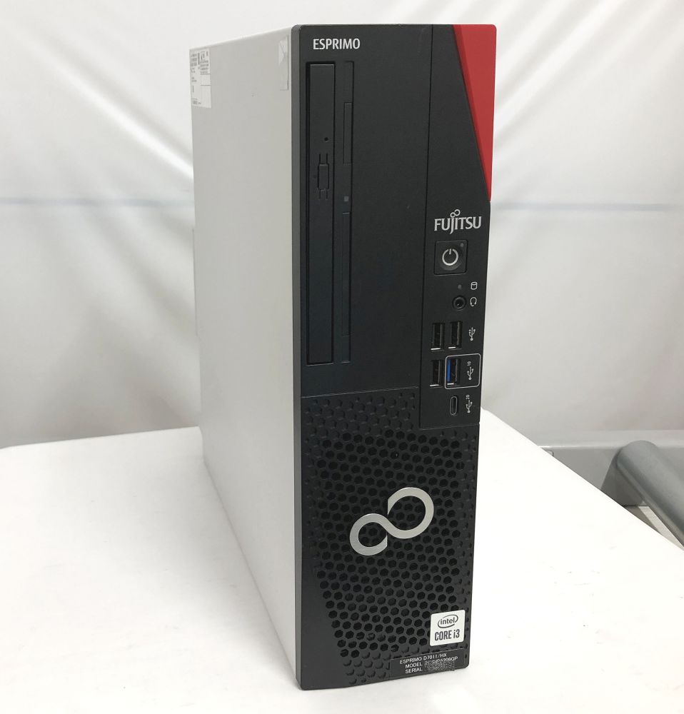 【エントリーでポイント最大20倍！】※PC価格高騰中！※中古パソコン デスクトップPC FUJITSU ESPRIMO D7011/HX Core i3 10105 メモリ16GB 新品SSD M.2 PCIe256GB Windows11 Pro 64bit【送料無料】【1年保証】