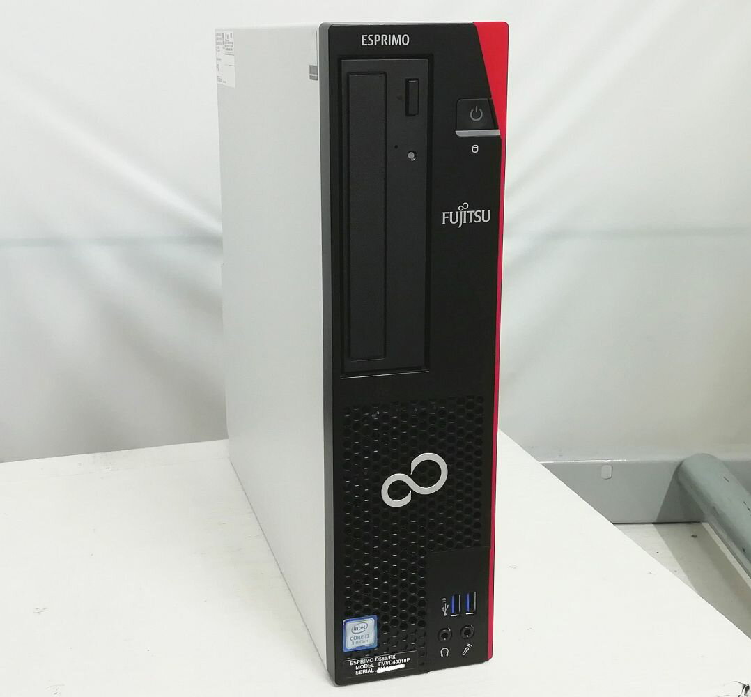 【1年保証】中古パソコン デスクトップPC FUJITSU ESPRIMO D588/BX Core i3 9100 メモリ8GB 新品SSD 2.5インチ256GB Windows 11 Pro 64bit【送料無料】