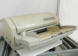 中古 FUJITSU/富士通 ドットインパクト プリンター VSP2851 スタッカ（後ろトレイ）・カットシートフィーダー（前トレイ）付き 中古インクリボン付【送料無料(北海道+1000円、沖縄+6000円)】【100日保証】