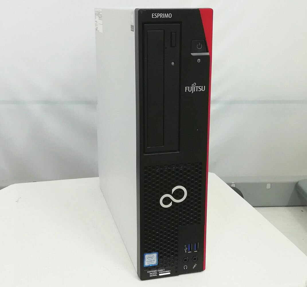 中古パソコン デスクトップPC FUJITSU ESPRIMO D588/T Core i5 8500 メモリ16GB 新品SSD 2.5インチ256GB Windows 11 Pro 64bit【送料無料】【100日保証】