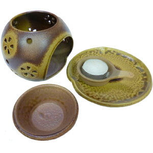 ◆なべしま銘茶茶香炉【茶色】◆