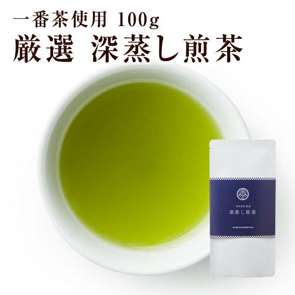 一番茶使用 厳選 深蒸し煎茶 100g 【